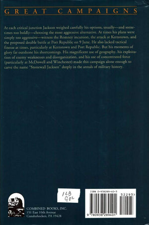 Jackson's Valley Campaign (Great Campaigns Series),Used