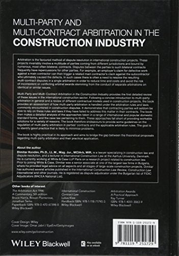 MultiParty and MultiContract Arbitration in the Construction Industry,Used