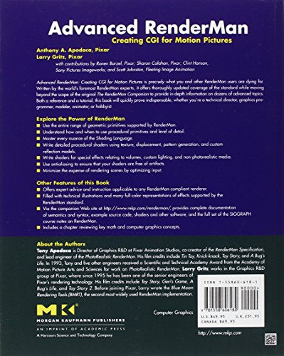 Advanced RenderMan: Creating CGI for Motion Pictures (The Morgan Kaufmann Series in Computer Graphics),Used