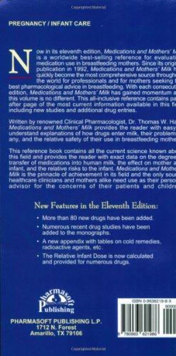 Medications and Mothers' Milk: A Manual of Lactational Pharmacology,Used