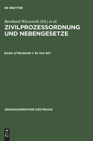 704807 (Grokommentare der Praxis) (German Edition),Used