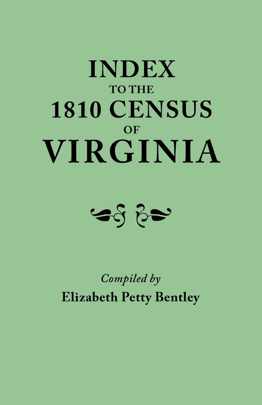 Index To The 1810 Census Of Virginia,Used