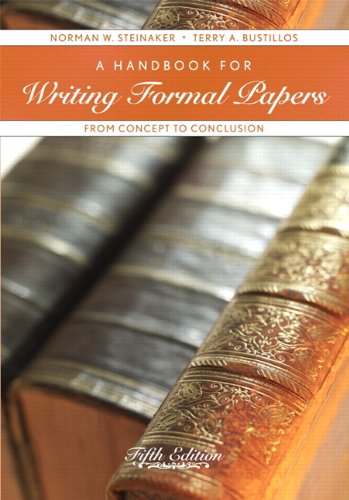 A Handbook for Writing Formal Papers: From Concept to Conclusion (5th Edition),Used