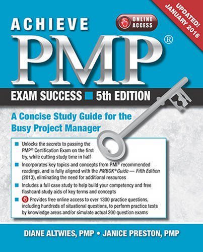 Achieve PMP Exam Success: A Concise Study Guide for the Busy Project Manager, Updated January 2016,Used