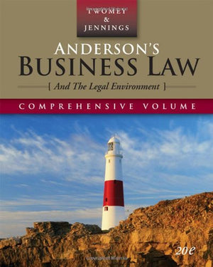 Andersons Business Law and the Legal Environment, Comprehensive Edition,Used