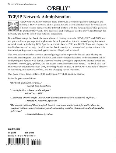 TCP/IP Network Administration: Help for Unix System Administrators,New