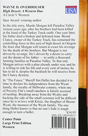 High Desert: A Western Duo,Used