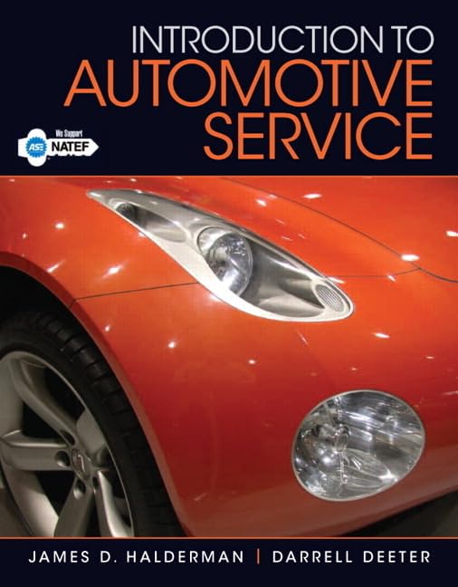Introduction to Automotive Service (Halderman Automotive Series),Used
