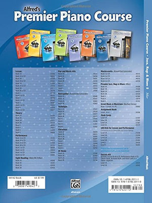 Premier Piano Course  Jazz, Rags & Blues, Bk 5: All New Original Music (Premier Piano Course, Bk 5),Used