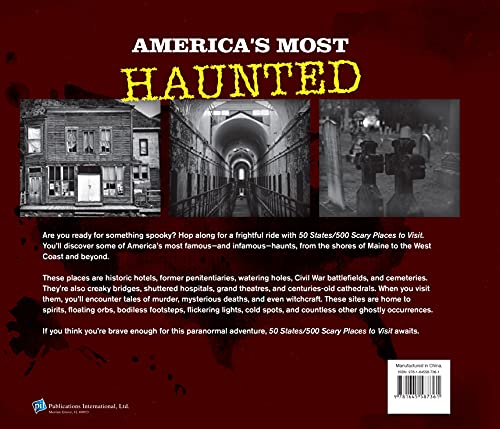 50 States 500 Scary Places to Visit: On the Hunt to Uncover America's Most Haunted Places,Used