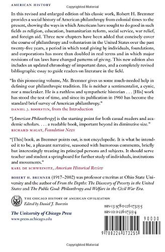 American Philanthropy (The Chicago History Of American Civilization),New