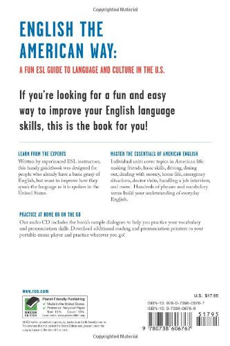English the American Way: A Fun ESL Guide to Language & Culture in the U.S. w/Audio CD & MP3 (English as a Second Language Serie,Used