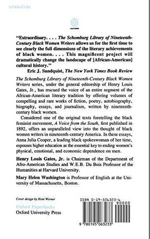 A Voice from the South (Schomburg Library of 19th Century Black Women Writers),Used