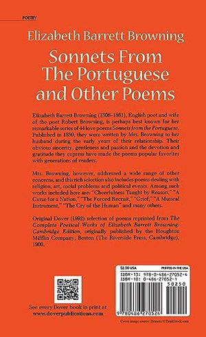 Sonnets from the Portuguese and Other Poems (Dover Thrift Editions: Poetry),Used