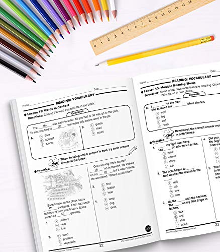 Spectrum Test Practice 2nd Grade Workbook, Math, Language Arts, Reading Comprehension, Grammar, Spelling, Vocabulary, and Writin,New