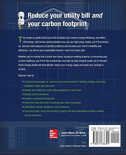 Doityourself Home Energy Audits: 140 Simple Solutions To Lower Energy Costs, Increase Your Home'S Efficiency, And Save The Env