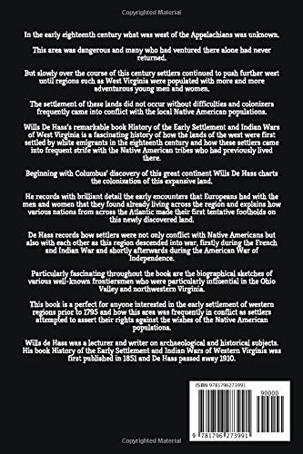 History of the Early Settlement and Indian Wars of West Virginia,Used