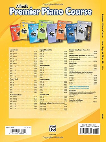 Premier Piano Course Jazz, Rags & Blues, Bk 1B: All New Original Music (Premier Piano Course, Bk 1B),Used