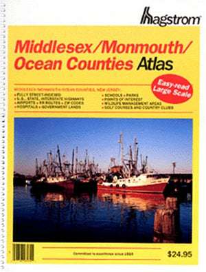 Middlesex/Monmouth/Ocean Counties Atlas,Used