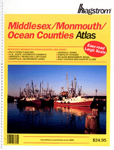 Middlesex/Monmouth/Ocean Counties Atlas,Used