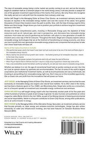 Investing in Renewable Energy: Making Money on Green Chip Stocks,New