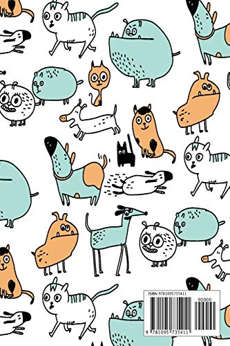 Address Book: For Contacts, Addresses, Phone, Email, Note,Emergency Contacts,Alphabetical Index With Cute Dog Cat Pattern,Used