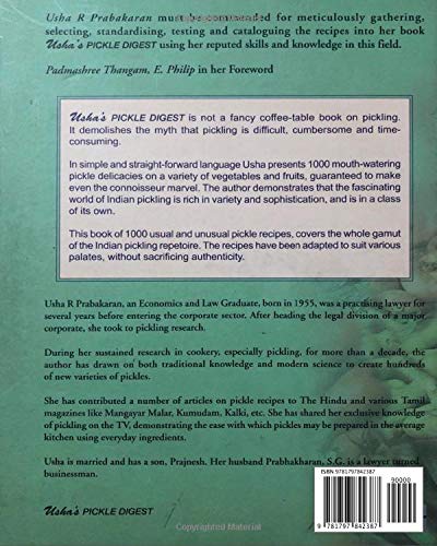 Ushas Pickle Digest: The Perfect Pickle Recipe Book,Used