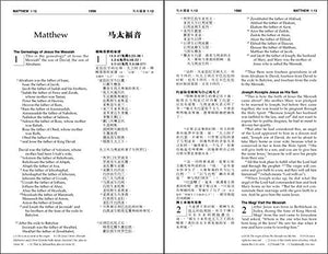 Cuv (Simplified Script), Niv, Chinese/English Bilingual Bible, Paperback, Red/Black (Chinese Edition)