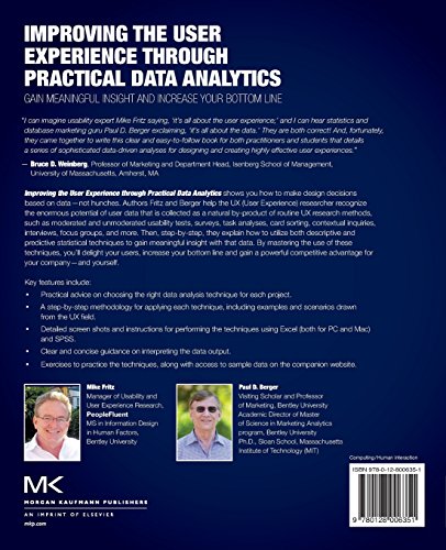 Improving the User Experience through Practical Data Analytics: Gain Meaningful Insight and Increase Your Bottom Line,Used