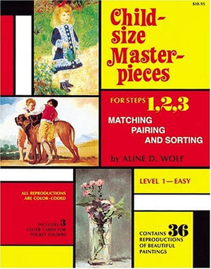 Child Size Masterpieces Of Steps 1, 2, 3  Matching, Pairing, And Sorting  Level 1 Easy,Used