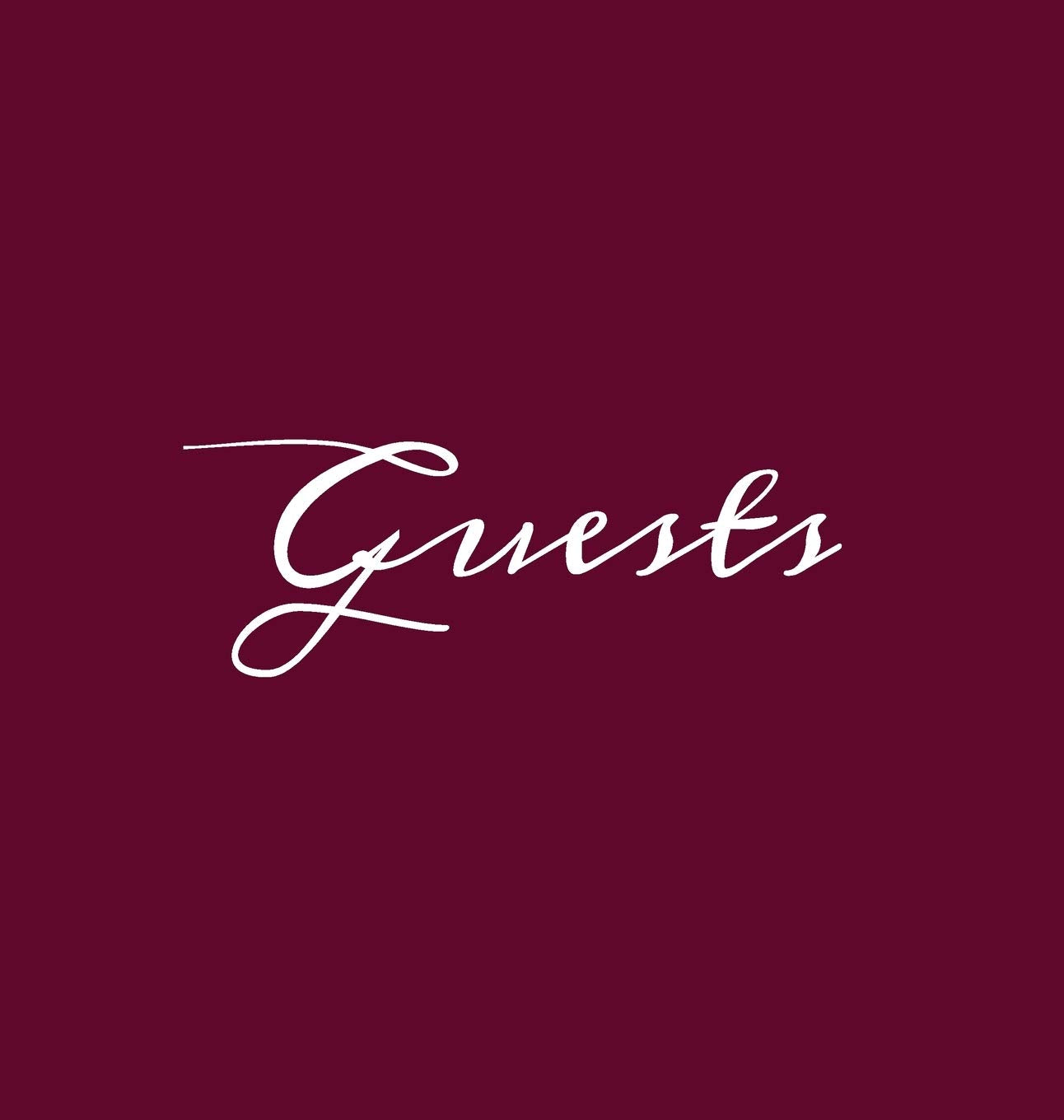 Guests Wine Burgundy Hardcover Guest Book Blank No Lines 64 Pages Keepsake Memory Book Sign In Registry for Visitors Comments We,Used