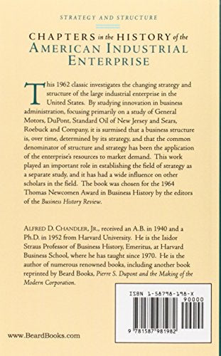 Strategy and Structure: Chapters in the History of the American Industrial Enterprise,New