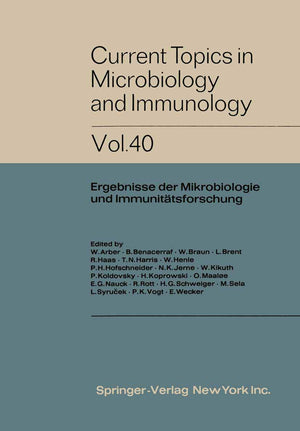 Chronic Infectious Neuropathic Agents (CHINA) and other Slow Virus Infections (Current Topics in Microbiology and Immunology, 40,Used
