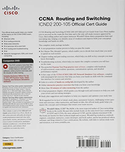 CCNA Routing and Switching Icnd2 200105 Official Cert Guide,New