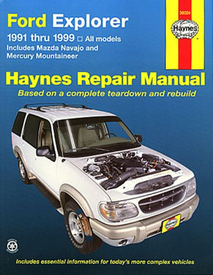 Ford Explorer: 1991 Thru 1999 (Hayne's Repair Manuals),Used
