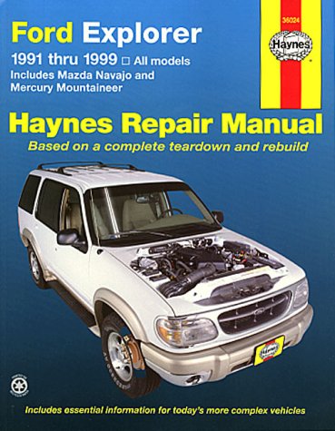 Ford Explorer: 1991 Thru 1999 (Hayne's Repair Manuals),Used