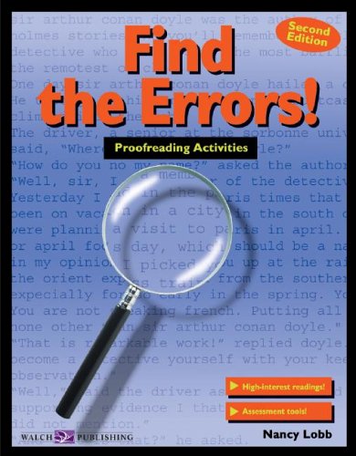 Find the Errors!: Proofreading Activities (011588e5),Used