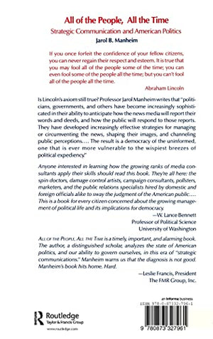 All of the People, All of the Time: Strategic Communication and American Politics,Used