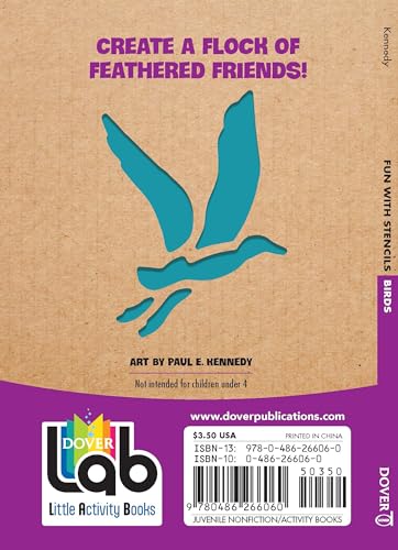 Fun With Birds Stencils (Dover Little Activity Books: Animals),Used