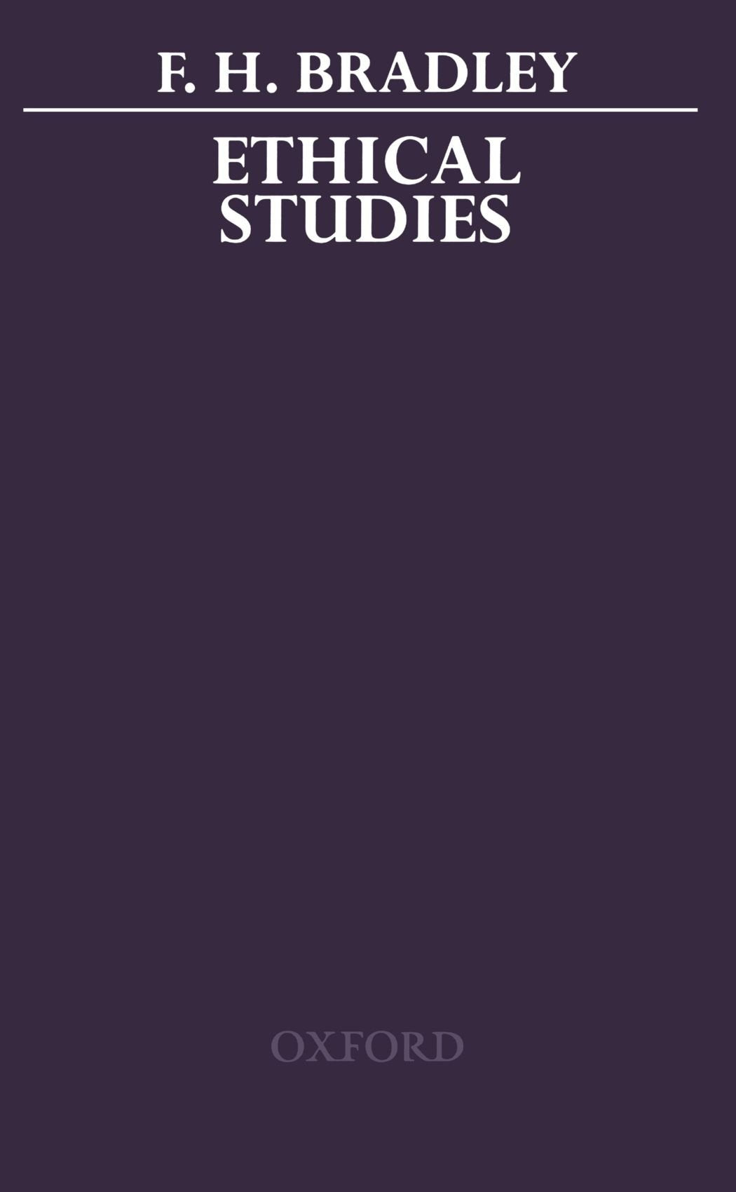 Ethical Studies,Used