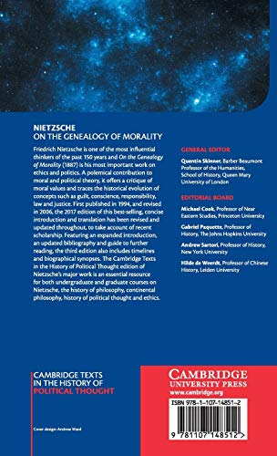Nietzsche: On the Genealogy of Morality and Other Writings (Cambridge Texts in the History of Political Thought),Used