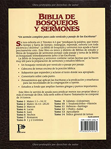 Biblia de bosquejos y sermones: Hebreos y Santiago (Spanish Edition),Used