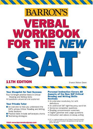 Verbal Workbook for the NEW SAT,New