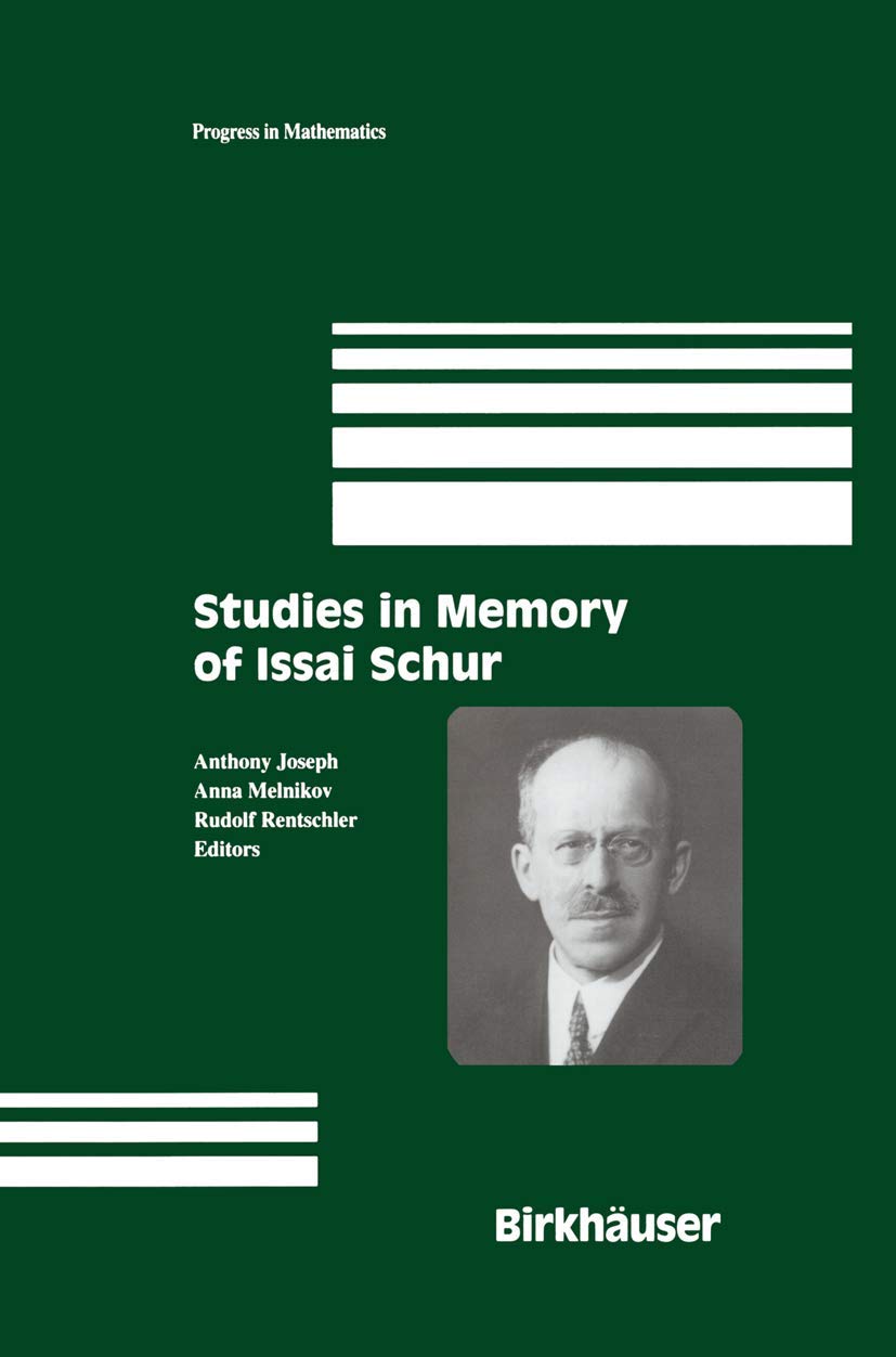Studies In Memory Of Issai Schur,Used