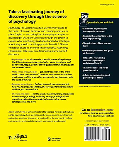Psychology for Dummies,New