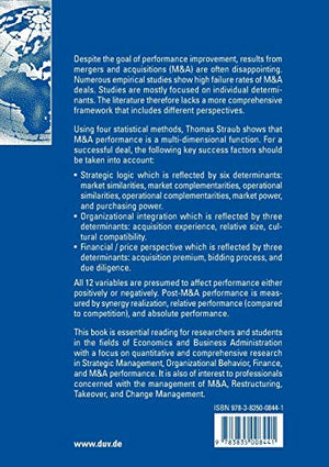 Reasons for Frequent Failure in Mergers and Acquisitions: A Comprehensive Analysis,Used
