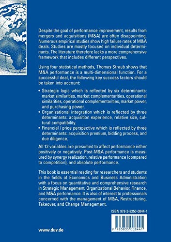 Reasons for Frequent Failure in Mergers and Acquisitions: A Comprehensive Analysis,Used