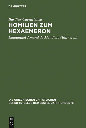 Homilien zum Hexaemeron (Die griechischen christlichen Schriftsteller der ersten Jahrhunderte, N.F. 2) (Ancient Greek Edition),Used