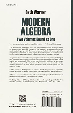 Modern Algebra (Dover Books on Mathematics),Used