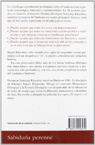 T tambin puedes ser budista: Descubre las claves del budismo (Sabiduria Perenne) (Spanish Edition),Used